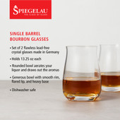 Spiegelau 13.25 oz Single Barrel Bourbon Glass (Set of Two)