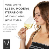 Faceted Crystal Stemless Champagne Flutes by Viski®