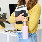 Dana Glass Travel Mug in Lavender by Pinky Up