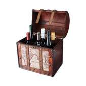 6 Bottle Old World Wooden Wine Box by Twine®