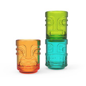 Tiki Trio Shot Glasses, Set of 3 by TrueZoo