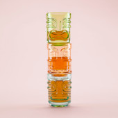 Tiki Trio Shot Glasses, Set of 3 by TrueZoo