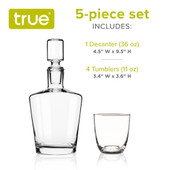 Liquor Decanter Gift Set by True