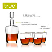 Liquor Decanter Gift Set by True