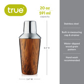 Wood Pattern Shaker by True