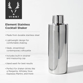 Element Stainless Cocktail Shaker by Viski