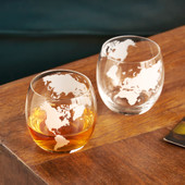 Globe Whiskey Tumblers by Viski®