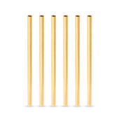 Gold Lowball Straws by Viski