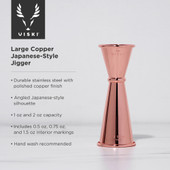 Large Copper Japanese Style Jigger by Viski®