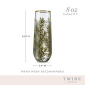 Woodland Stemless Champagne Flute Set by Twine®