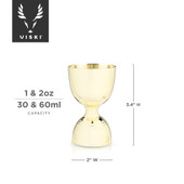 Gold Canterbury Jigger by Viski®