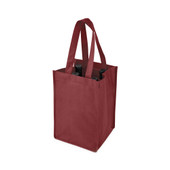 4-Bottle Non-Woven Tote - Red
