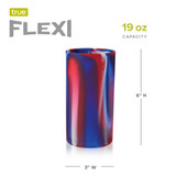 Flexi Tie Dye Silicone Highball Tumblers by True