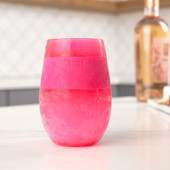 Wine FREEZE Cooling Cup in Translucent Magenta Set of 4 by HOST