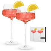 Angled Crystal Amaro Spritz Glasses by Viski®