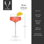 Angled Crystal Amaro Spritz Glasses by Viski®