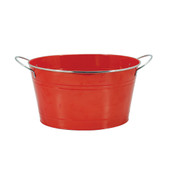 Big Red Galvanized Metal Tub by Twine®