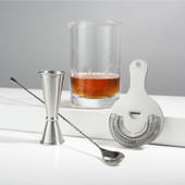 4-Piece Stainless Steel Mixologist Barware Set by Viski®