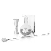 4-Piece Stainless Steel Mixologist Barware Set by Viski®