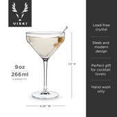 Angled Martini Glasses by Viski