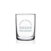 Good People Good Whiskey DOF Glass
