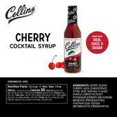 12.7 oz. Cherry Cocktail Syrup by Collins