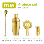 Gold Barware Set by True