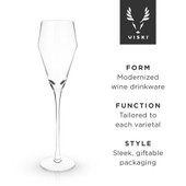 Angled Crystal Prosecco Glasses by Viski®