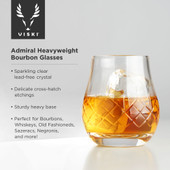 Admiral Heavyweight Bourbon Glasses by Viski