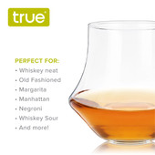 Whiskey Glasses, Set of 4 by True