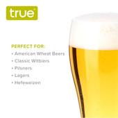 Wheat Beer Glasses, Set of 4 by True