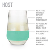 Wine FREEZE XL Cup in Mint by HOST®