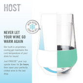 Wine FREEZE XL Cup in Mint by HOST®