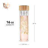 Blair Bouquet Glass Travel Infuser Mug by Pinky Up®