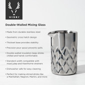 Double-Walled Mixing Glass by Viski