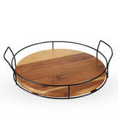 Modern Manor Acacia Cocktail Tray by Twine Living