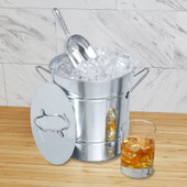 Galvanized Metal Ice Bucket by Twine®