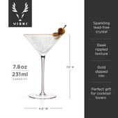Meridian Martini Glasses (Set of 2) by Viski