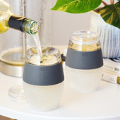 Wine FREEZE in Gray (set of 2) and lids (by HOST®