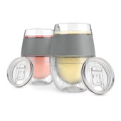 Wine FREEZE in Gray (set of 2) and lids (by HOST®