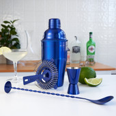 Blue Barware Set