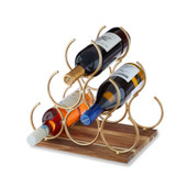 Pyramid 6 Bottle Wine Rack by Twine