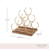 Pyramid 6 Bottle Wine Rack by Twine