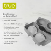 Gray Neptune Ice Sphere Mold by True