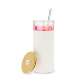 Katherine Glass Tumbler with Silicone Sleeve by Pinky Up