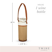 Single Insulated Wine Bag by Twine