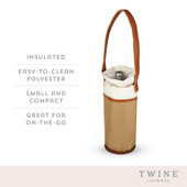 Single Insulated Wine Bag by Twine