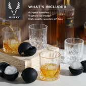 Liquor Glass and Ice Sphere Box Set by Viski