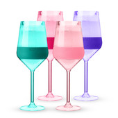 Wine FREEZE Stemmed  in Tinted Set (set of 4) by HOST®