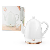 Noelle Grey Ceramic Electric Tea Kettle by Pinky Up®